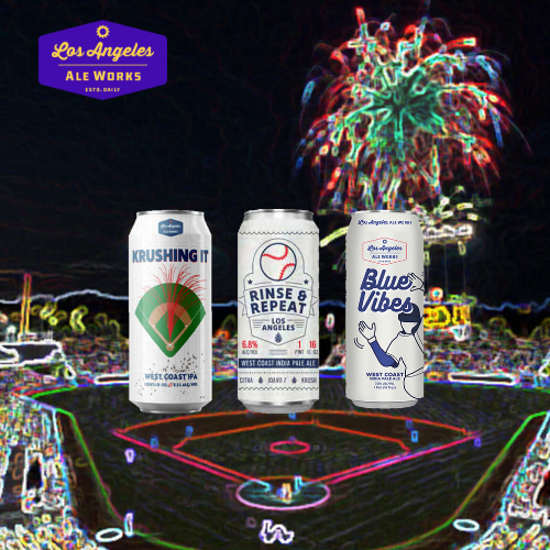 GO BLUE!】LA Ale Worksの限定クラフトビールセットで、ワールド