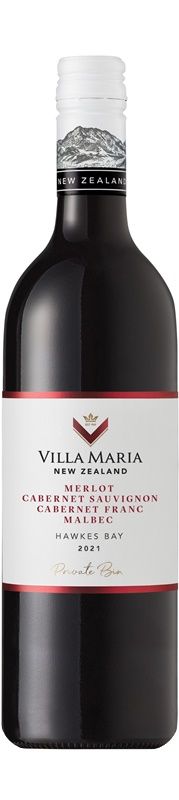 VILLA MARIA Private Bin Hawkes Bay Merlot Cabernet Sauvignon Malbec 2021