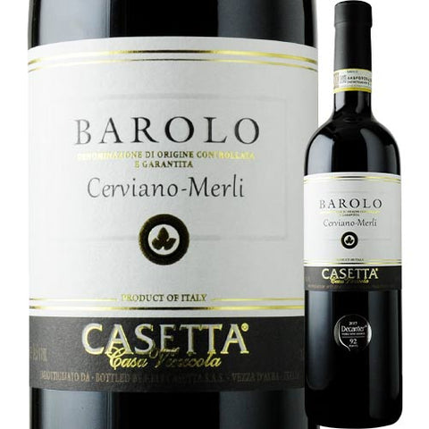Casa Vinicola Casetta Barolo Cerviano Merli 2012