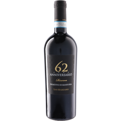 San Marzano Vini S.P.A. Anniversario 62 Primitivo Di Manduria Riserva 2019