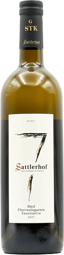 Sattlerhof Ried Pfarreweingarten Fass reserve 2017