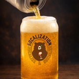 SoCalization Logo Can Glass 473ml