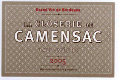 Château Camensac La Closerie de Camensac Haut-Médoc 2005