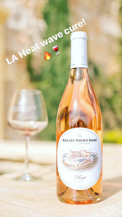 Glass-Malibu Rocky Oaks Rosé of Grenache 2017