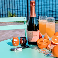 Glass-Wilson Creek Peach Bellini Sparkling Wine Mimosa