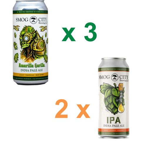 スモッグシティーIPA、アマリラゴリラIPA / Smog City IPA & Smog City Amarilla Gorilla IPA　MIX5本セット！！